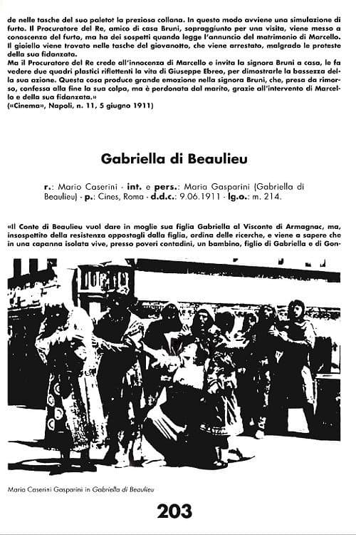 Poster for Gabriella di Beaulieu