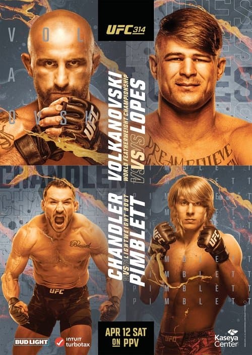 Poster for UFC 314: Volkanovski vs. Lopes