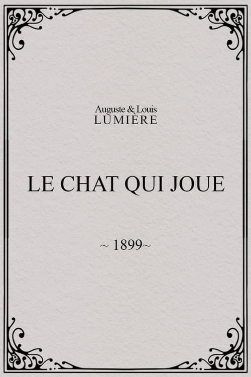 Poster for Le chat qui joue