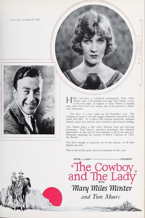 Poster for The Cowboy and the Lady