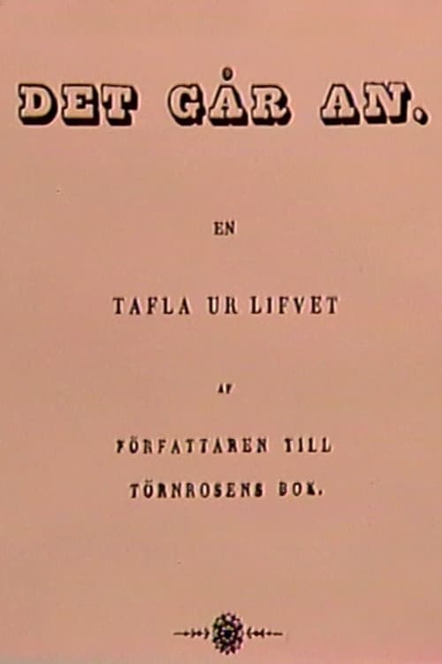 Poster for Det går an