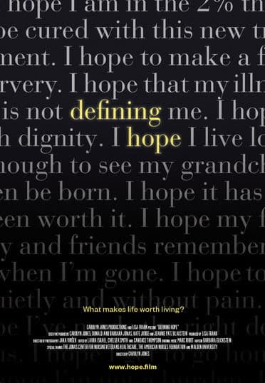Poster for Defining Hope