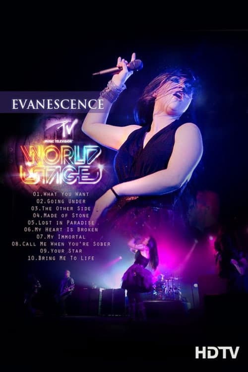 Poster for Evanescence: MTV World Stage