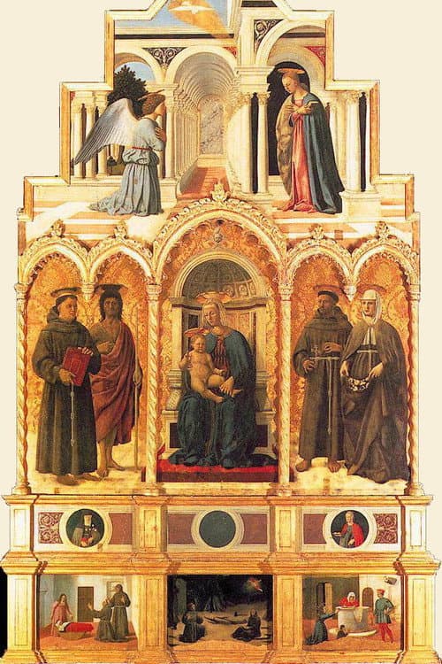 Poster for Stefano Di Giovanni dit Sassetta « Le Retable en morceaux, Polyptyque »
