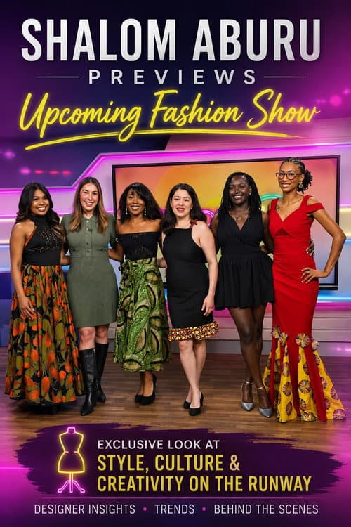 Poster for Shalom Aburu previews upcoming fashion show