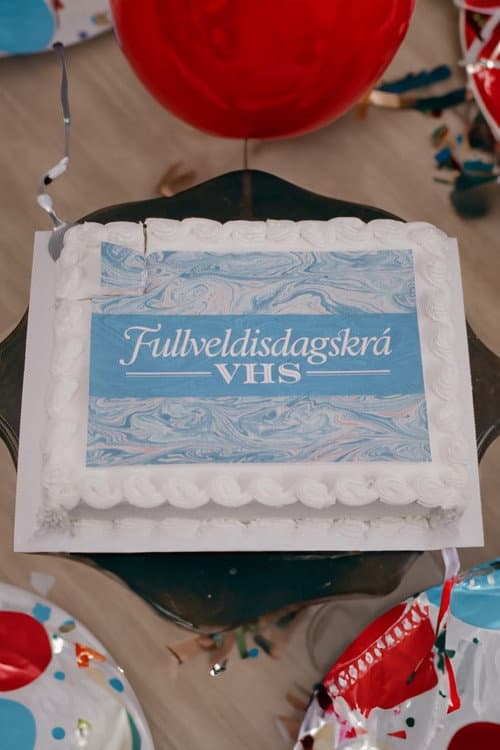 Poster for Fullveldisdagskrá VHS