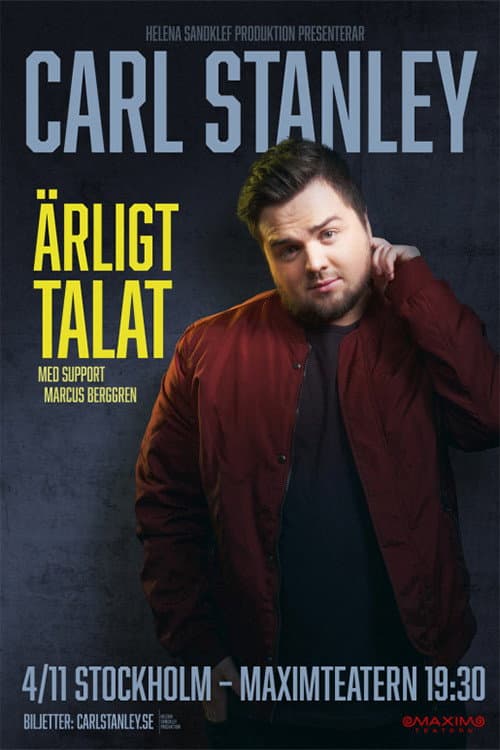 Poster for Carl Stanley: Ärligt talat