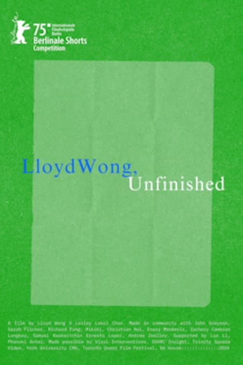 Poster for Lloyd Wong, Unfinished