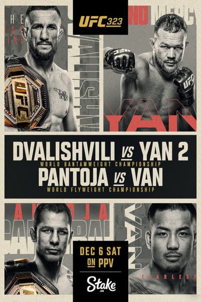 Poster for UFC 323: Dvalishvili vs. Yan 2