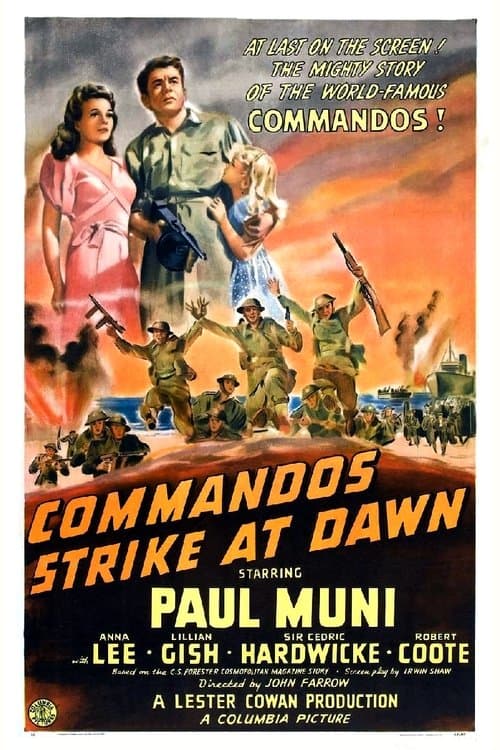 Poster for Commandos Strike at Dawn