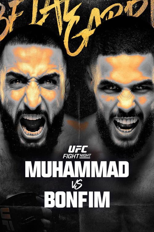 Poster for UFC Fight Night 278: Muhammad vs. Bonfim