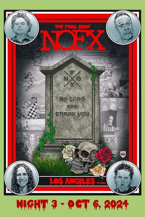 Poster for NOFX: The Final Show (Night 3) Oct 6, 2024