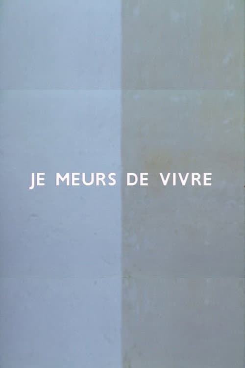 Poster for I Am Dying to Live