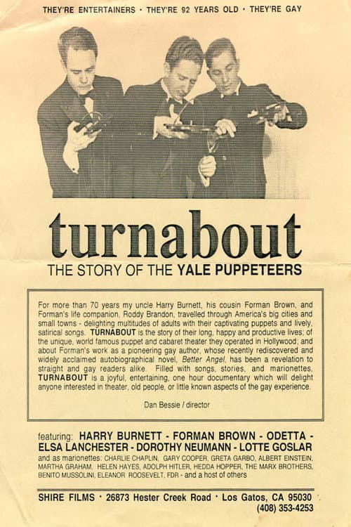 Постер до фільму «Turnabout: The Story of the Yale Puppeteers»