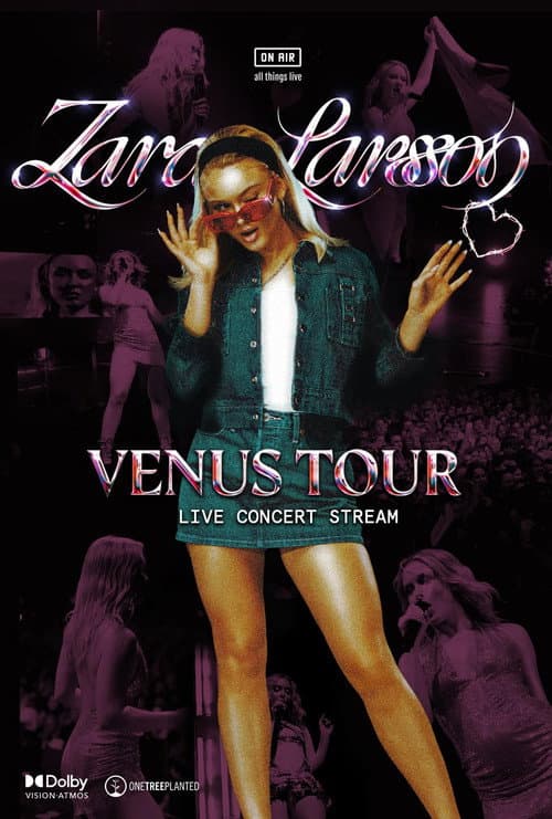 Poster for Zara Larsson 'Venus Tour'