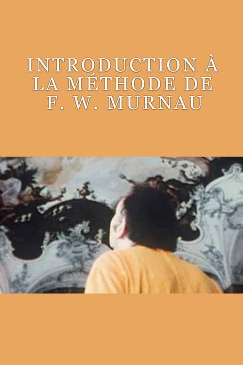 Poster for Introduction à la Méthode de F. W. Murnau