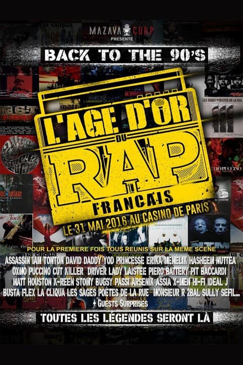 Poster for L'Âge d'Or du rap français