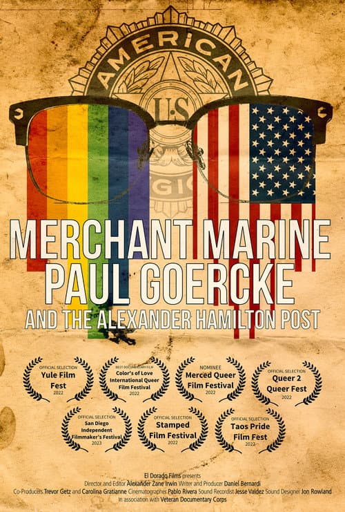 Poster for Merchant Marine Paul Goercke and the Alexander Hamilton Post