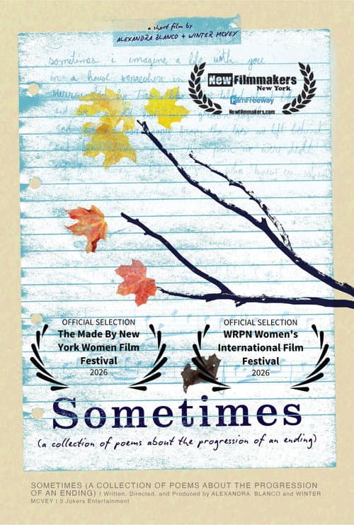 Poster for Sometimes: A Collection of Poems About the Progressions of an Ending