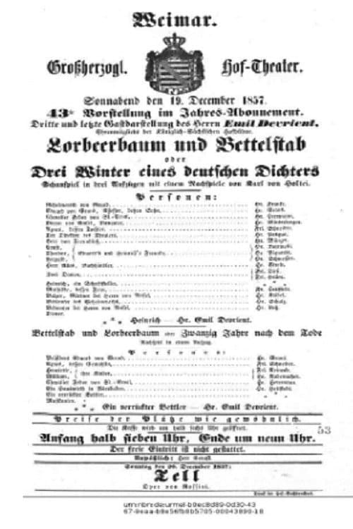 Poster for Lorbeerbaum und Bettelstab