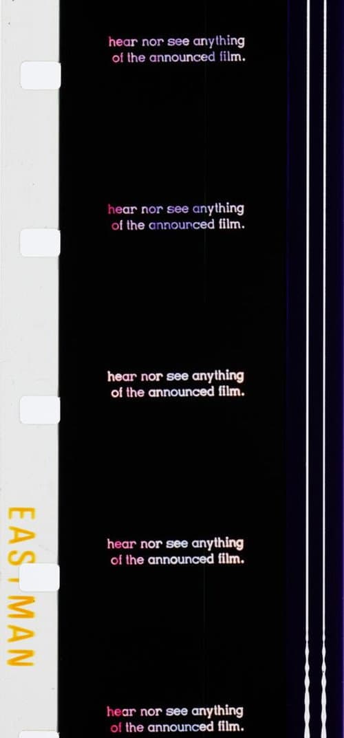 Poster for Six films infinitésimaux et supertemporels