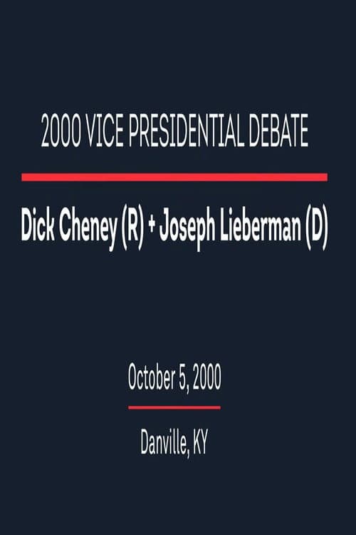 Poster for 2000 Vice Presidential Debate