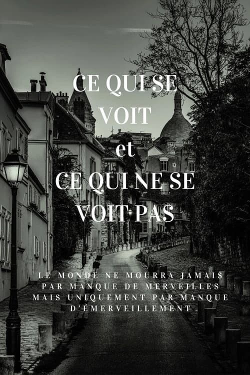 Poster for Ce qui se voit et ce qui ne se voit pas