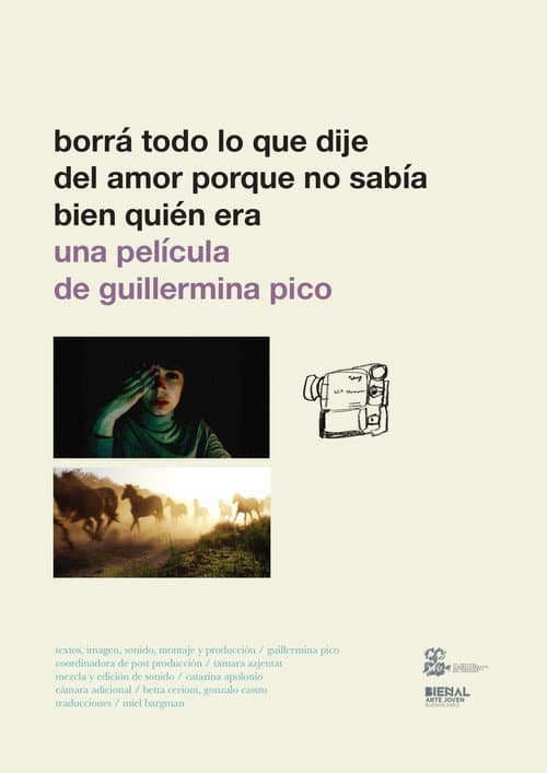 Постер до фільму «Borrá todo lo que dije del amor porque no sabía bien quién era»