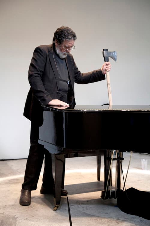 Poster for Piano Destruction Concert: Dada con Mama