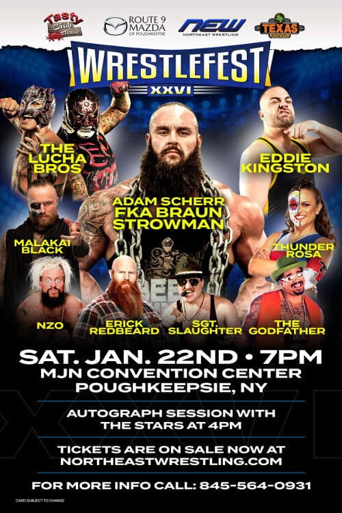 Poster for Northeast Wrestling WRESTLEFEST 26