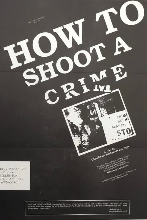 Poster for How to Shoot a Crime