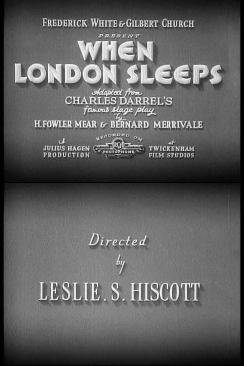 Poster for When London Sleeps