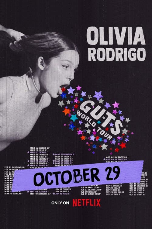 Poster for Olivia Rodrigo: GUTS World Tour