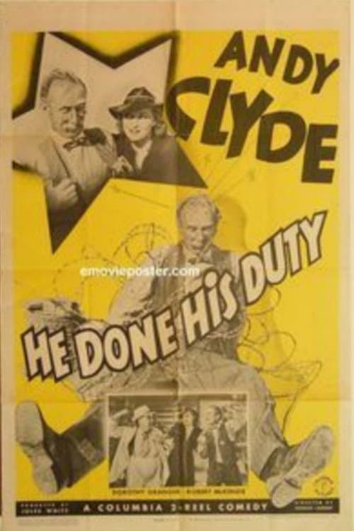 Poster for He Done His Duty