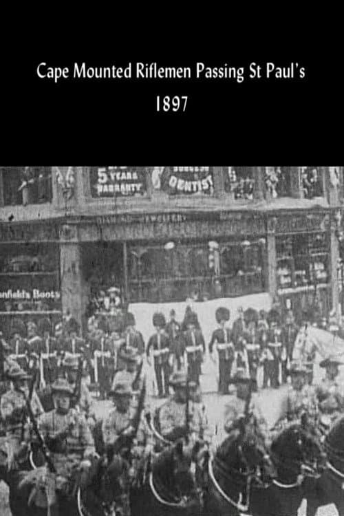 Poster for Caped Mounted Riflemen Passing St Paul's