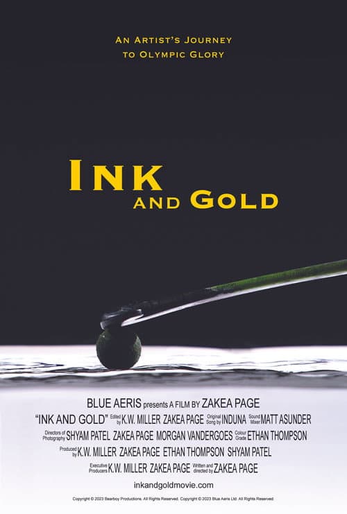 Постер до фільму «Ink and Gold: An Artist's Journey to Olympic Glory»