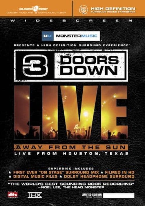 Poster for 3 Doors Down: Away from the Sun, Live from Houston, Texas