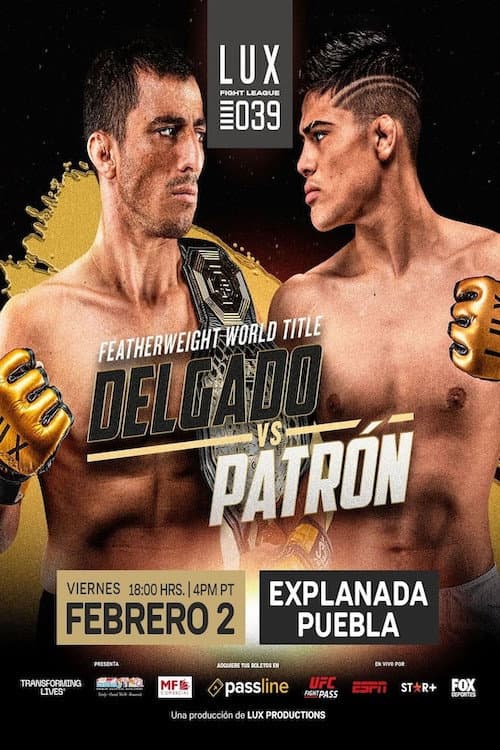 Poster for LUX Fight League 039