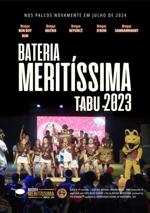 Poster for Bateria Meritíssima TABU 2023