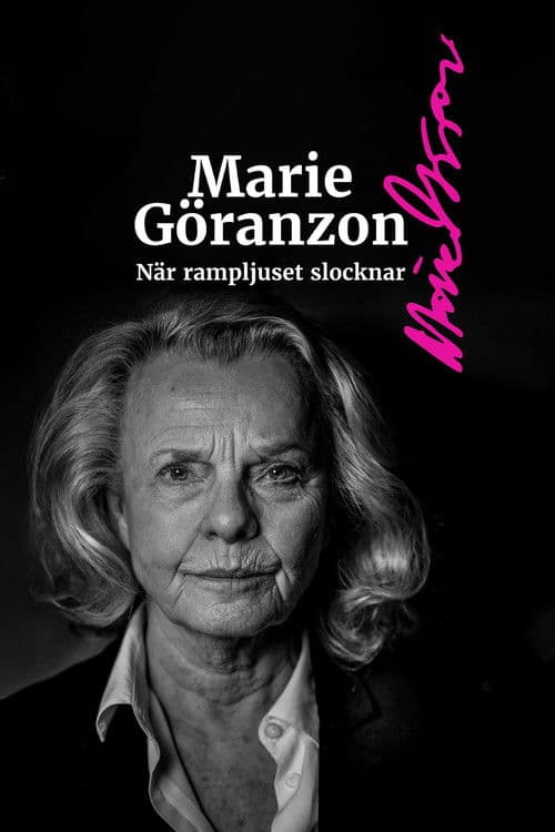 Poster for Marie Göranzon - När rampljuset slocknar