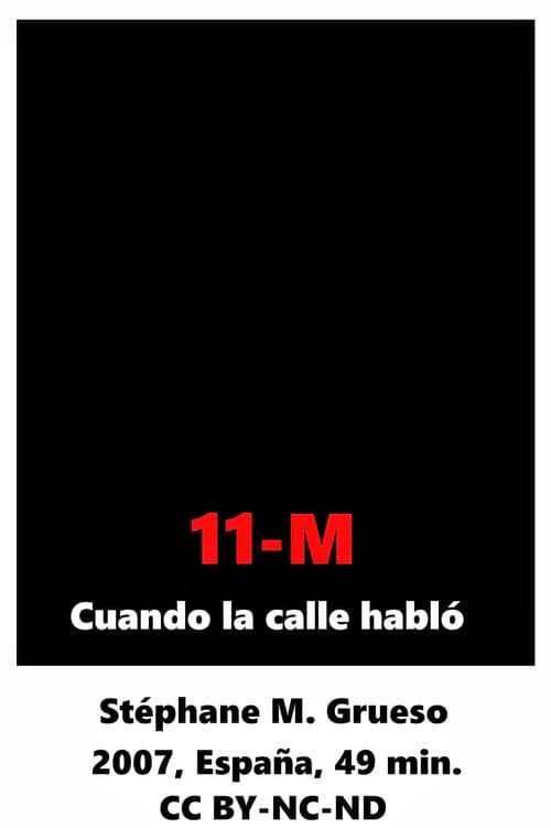 Poster for 11-M Cuando la calle habló