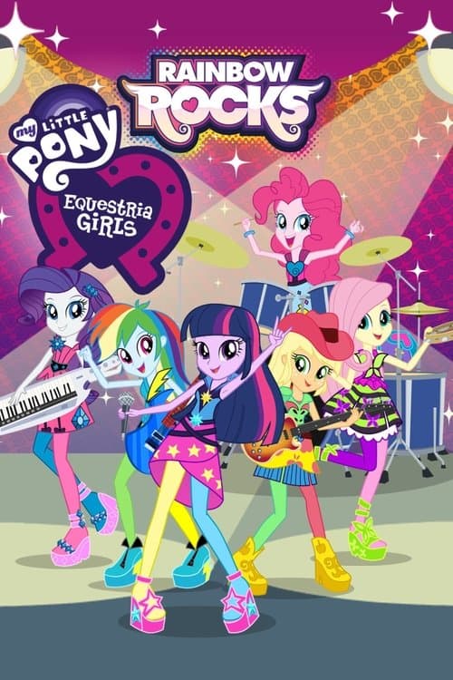 Постер до фільму «My Little Pony: Еквестрійські дівчата — Райдужний рок»