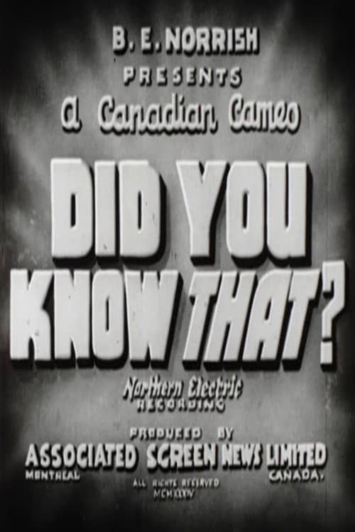 Poster for Did You Know That?