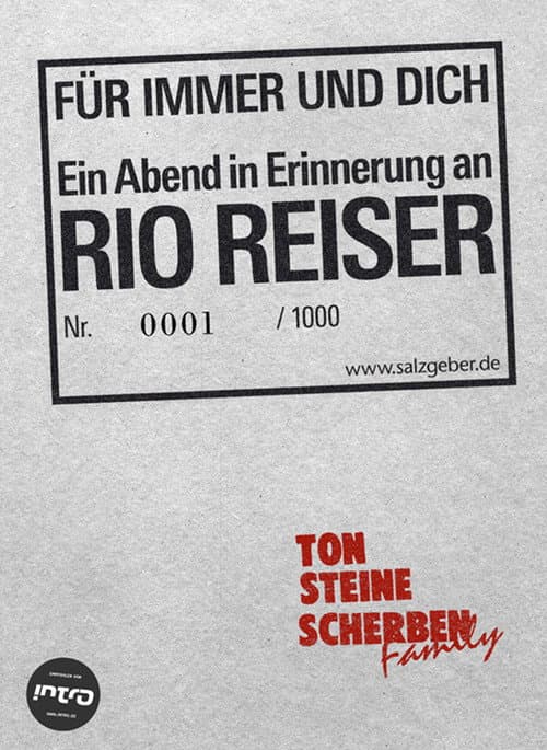 Poster for Für immer und dich - Ein Abend in Erinnerung an Rio Reiser