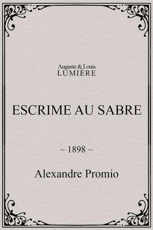 Poster for Escrime au sabre