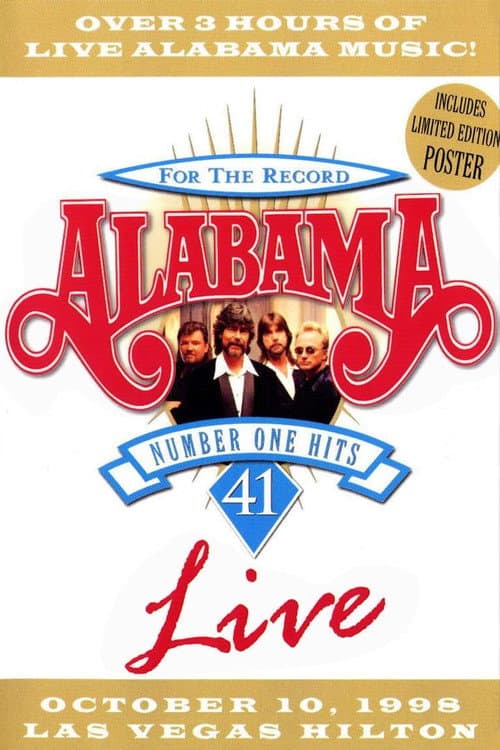 Poster for Alabama: 41 Number One Hits Live