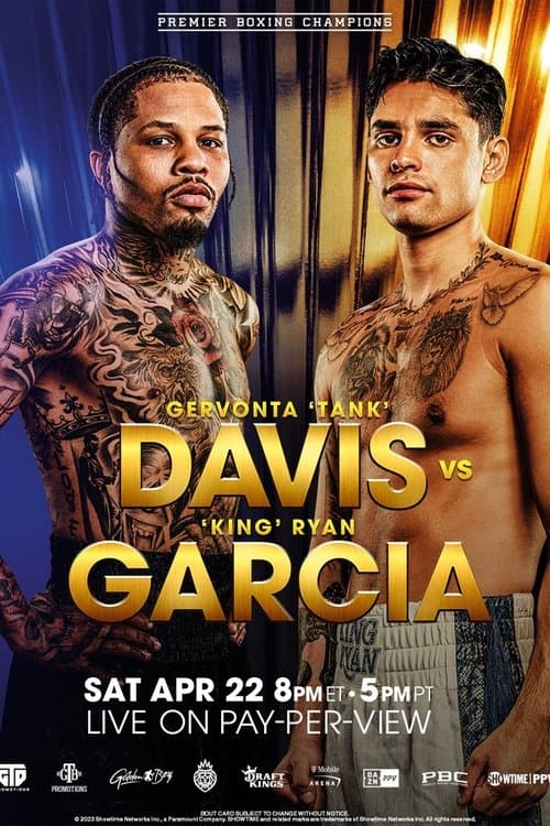 Poster for Gervonta Davis vs. Ryan Garcia
