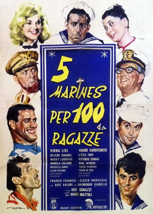 Poster for 5 Marines for 100 Girls