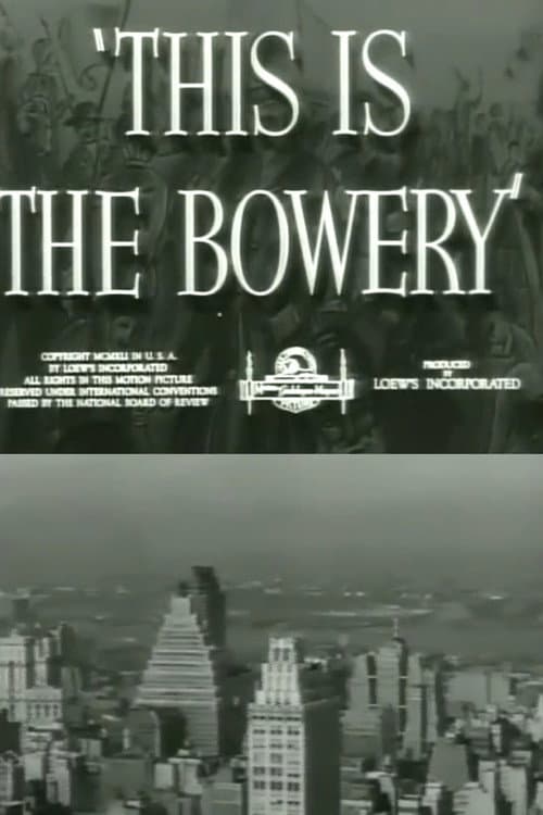 Poster for This Is the Bowery
