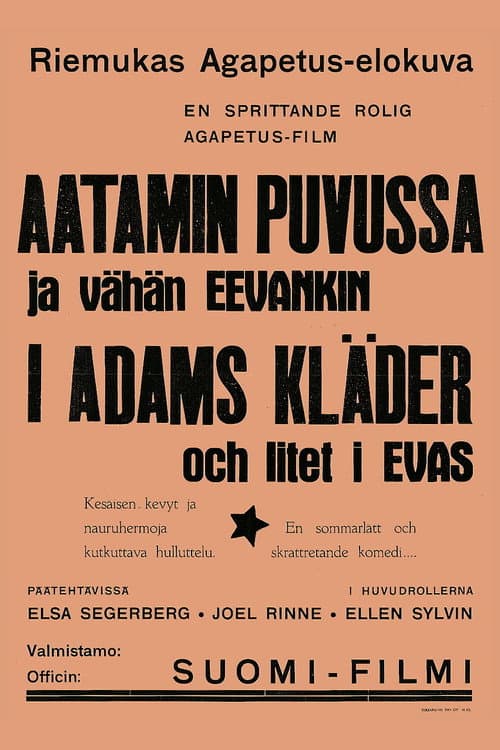 Poster for Aatamin puvussa ja vähän Eevankin